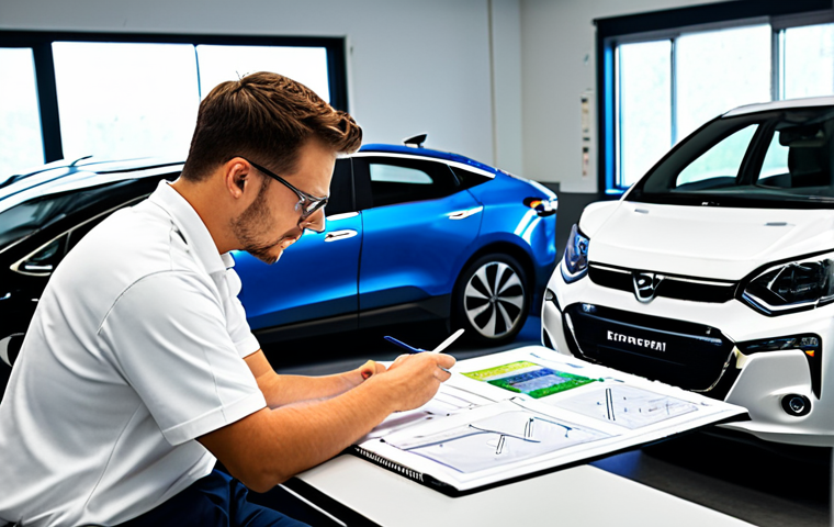 자동차정비기사와 대기업 취업 - Modern Auto Mechanic Shop**

"A modern auto mechanic in a clean, well-lit garage, wearing appropriat...