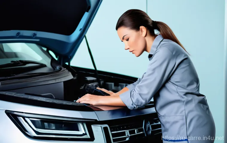 자동차정비 실기시험 불합격 원인 분석 - **Prompt 1: Hands-On Engine Repair**
    "A realistic, highly detailed photo of a young, focused mal...